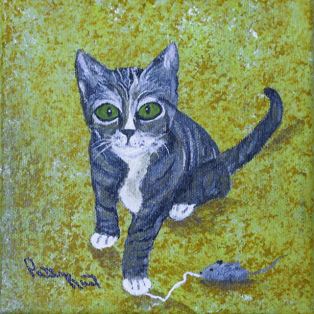 Penny - 6X6, acrylic on canvas, 2012