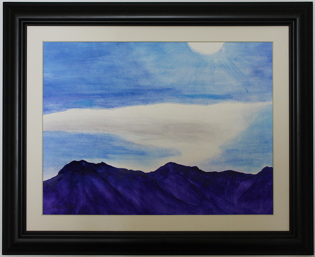 Cloud over the Mountain-11x14, Watercolor, 2013