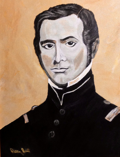 Colonel Ben Milam-11x14, acrylic on canvas, 2013