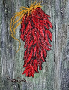 Chili - 3X4, Acrylic on Canvas, 2013