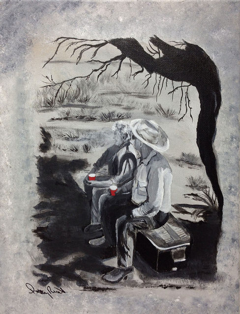 My Red Solo Cup - 11"x14", acrylic on canvas, 2014 - Sold