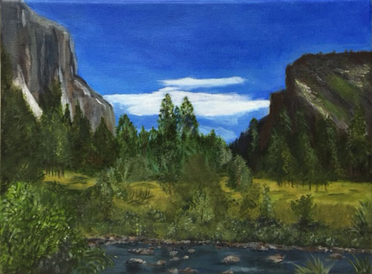 Serene- 11"x14", acrylic on canvas, 2016 - Unavilable