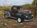 Don's Old Truck- 11"x14", acrylic on canvas, 2017 - Unavailable