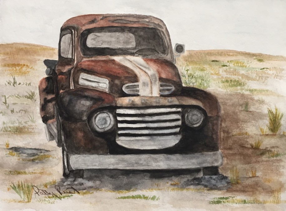Vintage Truck- 9"x12", Watercolor 2017