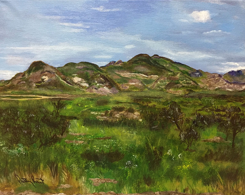 Mt. Franklin NE 11"x14", Acrylic 2017
