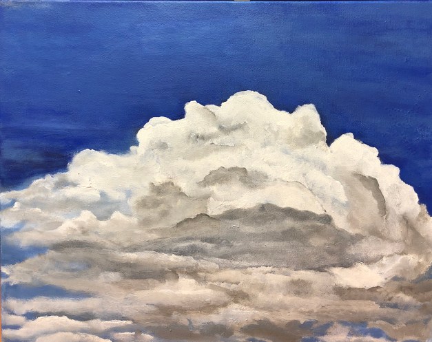 Clouds For Arlene 14"x16", Acrylic 2019