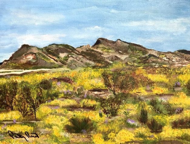 Mountain Poppies - 11x14 Acrylic on canvas